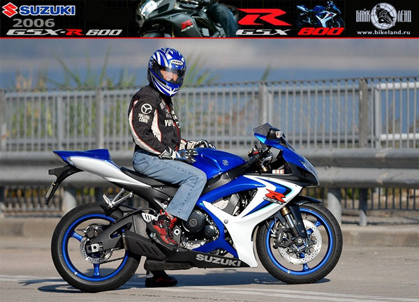 Спортбайк 2006 года Suzuki GSX-R600. Продажа мотоциклов Suzuki.